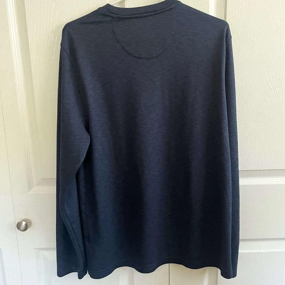 5 for $25! Van Heusen Navy Long Sleeve Shirt Large - Picture 4 of 4